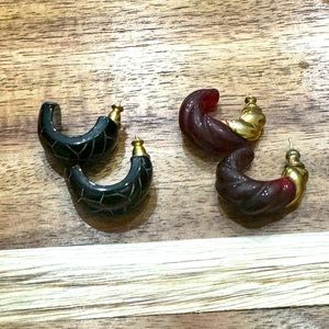 Vintage Hoop Earring Bundle (2 Pair)